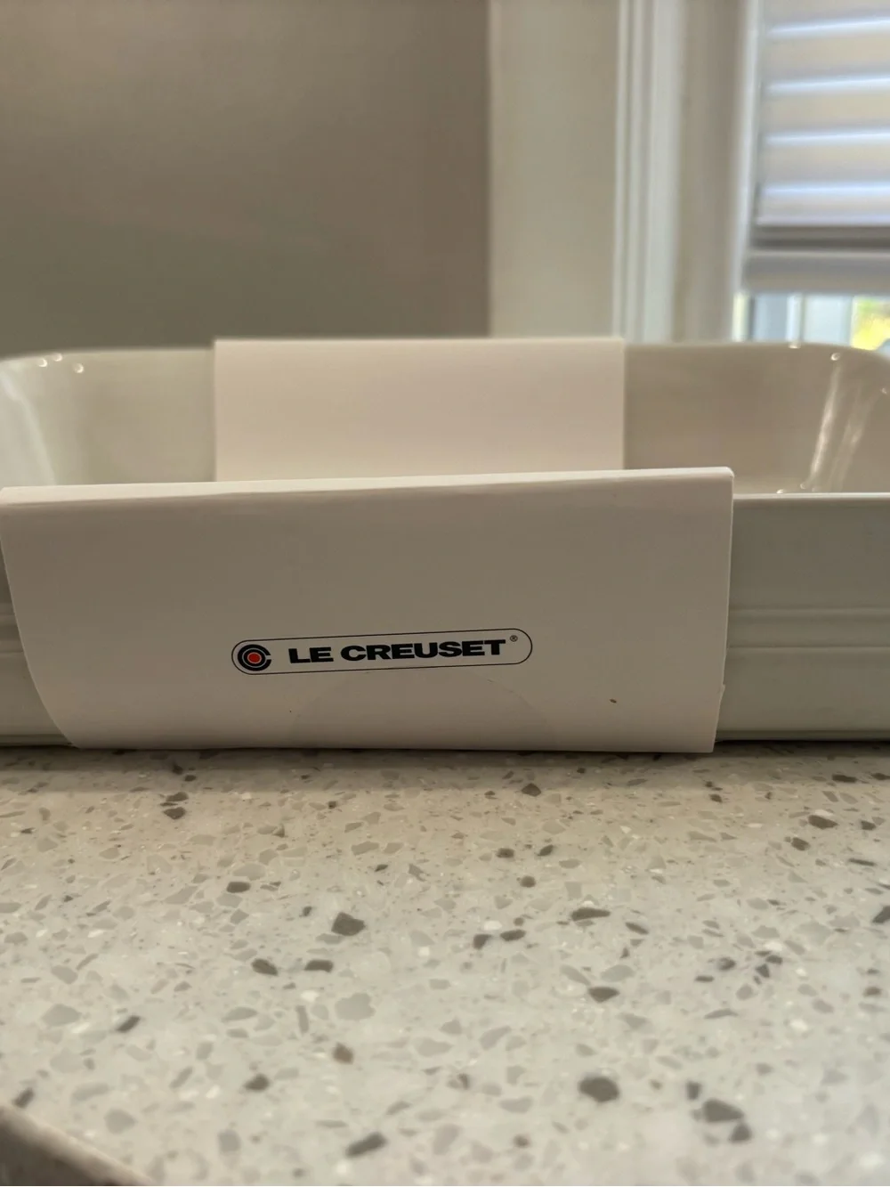 NEW Le Creuset White Rectangular Baking Dish- 9¾ x 6⅝ IN 1 1/2 quart